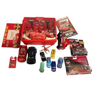 Disney Pixar Cars Mattel Die-Cast Lot – 36 Cars + Case & Extras (2006–2017)